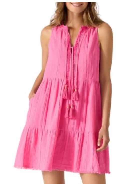 Tommy Bahama Dresses & Skirts - Tommy Bahama Mykonos Textured Gauze Short Dress, Size L